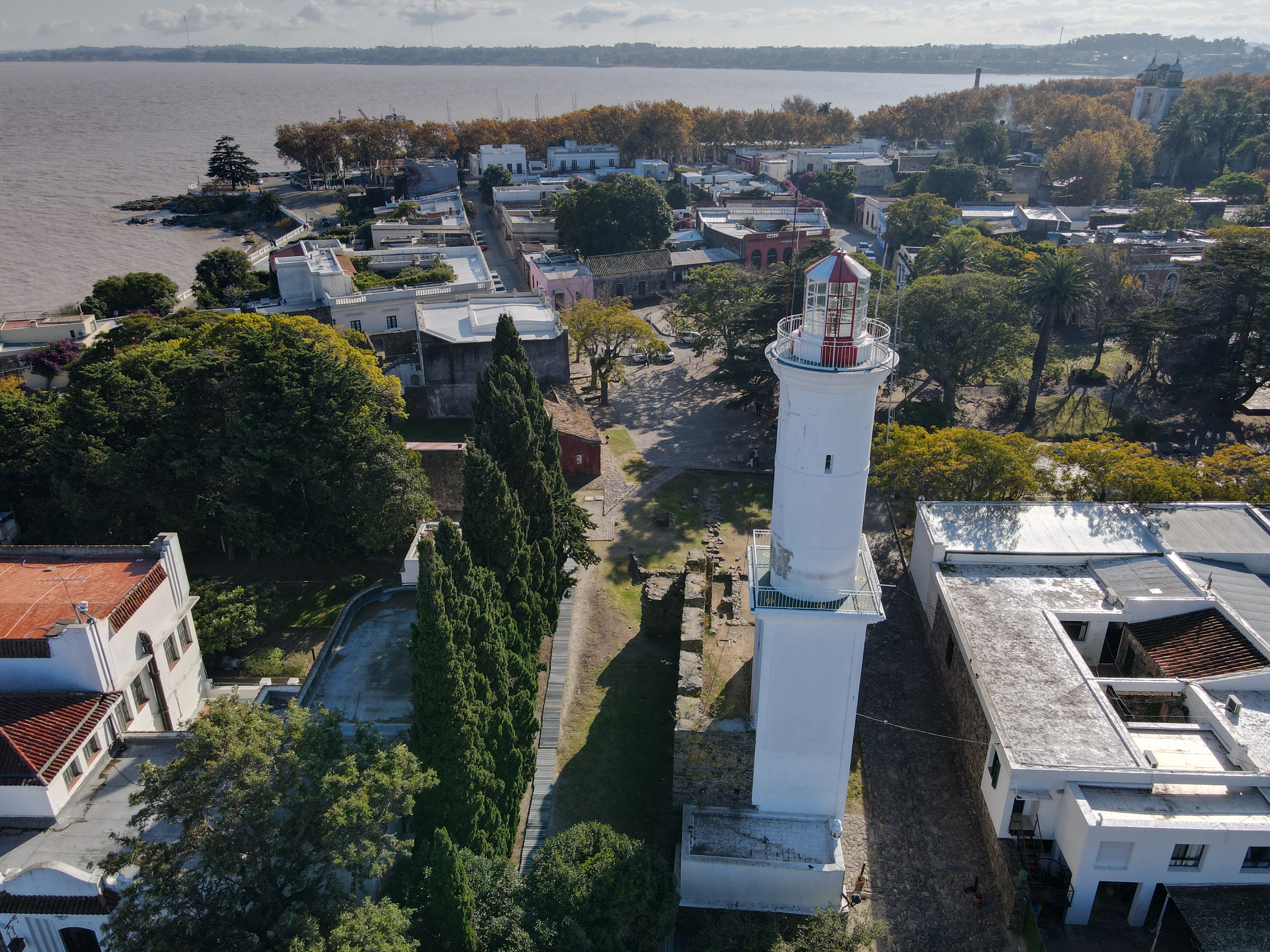 Colonia del Sacramento Lighthouse on the ruins of the San Francisco convent