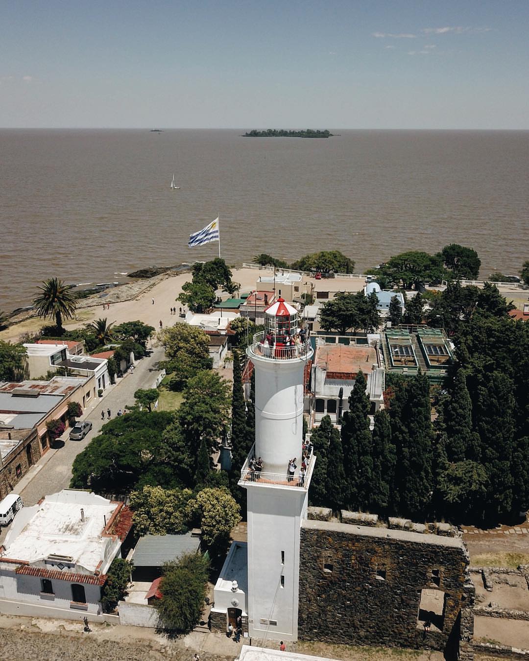 Colonia del Sacramento Lighthouse on the ruins of the San Francisco convent